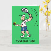 Glückwunschkarten für Tennisspieler Karte (Gelbe Blume)