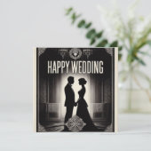 Glückwunschkarten zur Hochzeit Feiertagskarte (Stehend Vorderseite)