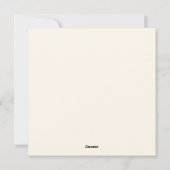 Glückwunschkarten zur Hochzeit Feiertagskarte (Rückseite)