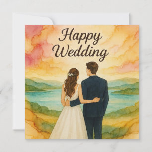 Glückwunschkarten zur Hochzeit Karte