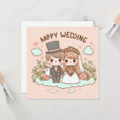 Glückwunschkarten zur Hochzeit Karte (Vorderseite/Rückseite Beispiel)
