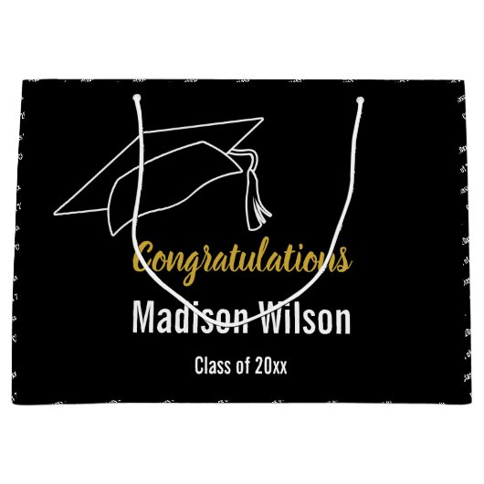 Glückwunschklasse 2024 Vorlage Große Geschenktüte (Vorderseite)