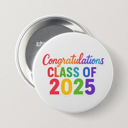 Glückwunschklasse 2025 button (Vorne & Hinten)