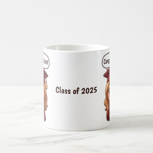 Glückwunschklasse 2025 kaffeetasse (Mittel)