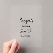 Glückwunschklasse Jahrgangsname Schule Protokoll Acryleinladungen (Insitu (Handheld))