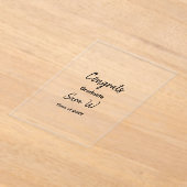 Glückwunschklasse Jahrgangsname Schule Protokoll Acryleinladungen (Ablage )