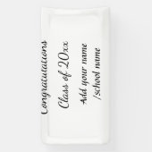 Glückwunschklasse Jahrgangsname Schule Protokoll Banner (Vertikal)