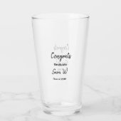 Glückwunschklasse Jahrgangsname Schule Protokoll Glas (Rückseite)