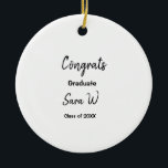 Glückwunschklasse Jahrgangsname Schule Protokoll Keramik Ornament<br><div class="desc">Gestaltung</div>