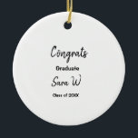 Glückwunschklasse Jahrgangsname Schule Protokoll Keramik Ornament<br><div class="desc">Gestaltung</div>