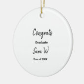 Glückwunschklasse Jahrgangsname Schule Protokoll Keramik Ornament (Links)