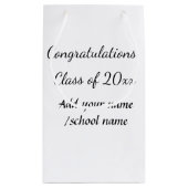 Glückwunschklasse Jahrgangsname Schule Protokoll Kleine Geschenktüte (Rückseite)