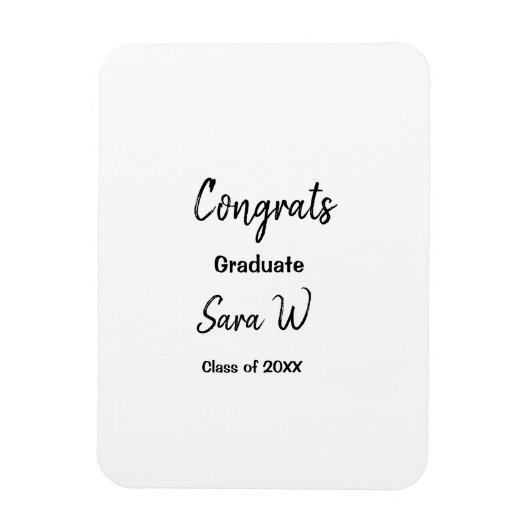 Glückwunschklasse Jahrgangsname Schule Protokoll Magnet (Vertikal)