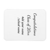 Glückwunschklasse Jahrgangsname Schule Protokoll Magnet (Horizontal)