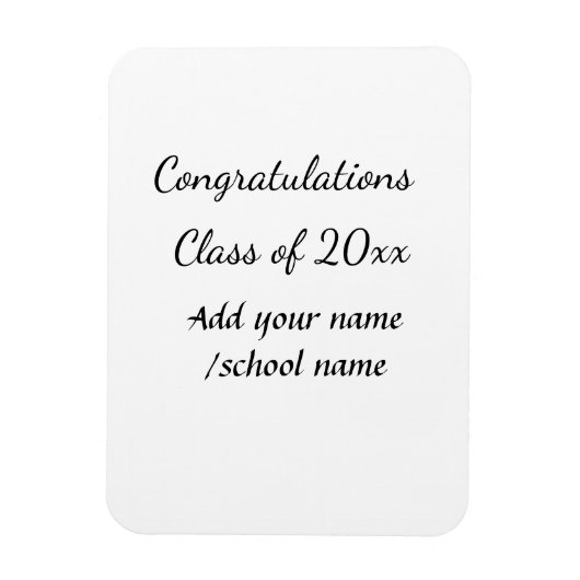 Glückwunschklasse Jahrgangsname Schule Protokoll Magnet (Vertikal)