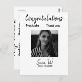 Glückwunschklasse Jahrgangsname Schule Protokoll Postkarte (Vorne/Hinten)