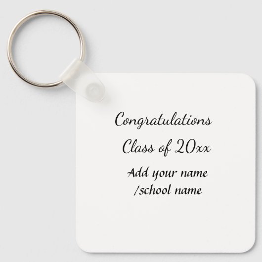 Glückwunschklasse Jahrgangsname Schule Protokoll Schlüsselanhänger (Vorderseite)