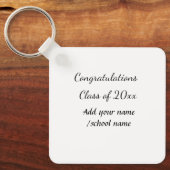 Glückwunschklasse Jahrgangsname Schule Protokoll Schlüsselanhänger (Vorderseite)