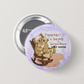 Glückwunschknopf für Oma Button (Vorne & Hinten)