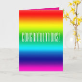 Glückwunschregenbogenkarte Karte (Gelbe Blume)