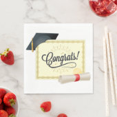 Glückwunschs Abschluss Paper Napkin Serviette (Beispiel)