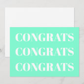 Glückwunschs Aqua White (Vorne/Hinten)