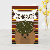 Glückwunschs Army Soldier Hero Karte (Gelbe Blume)