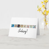 "Glückwunschs" Board Game Alphabet Card Karte (Gelbe Blume)