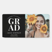 Glückwunschs Chic Foto Abschluss Banner (Horizontal)