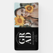 Glückwunschs Chic Foto Abschluss Banner (Vertikal)