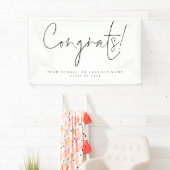 Glückwunschs Class 2024 Script-Uni Grad Banner (Insitu)