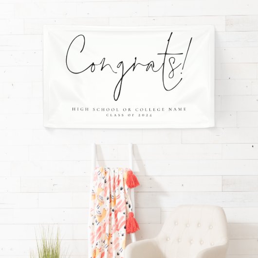 Glückwunschs Class 2024 Script-Uni Grad Banner (Insitu)