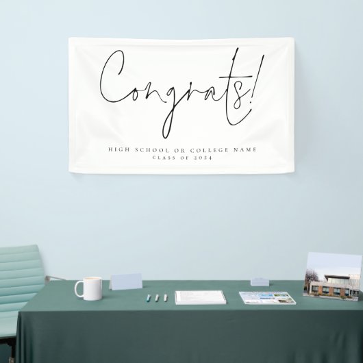 Glückwunschs Class 2024 Script-Uni Grad Banner (Messeveranstaltung)