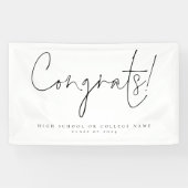 Glückwunschs Class 2024 Script-Uni Grad Banner (Horizontal)