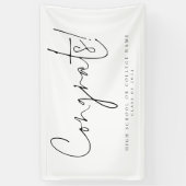 Glückwunschs Class 2024 Script-Uni Grad Banner (Vertikal)