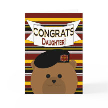 Glückwunschs Daughter Army Hero