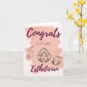 Glückwunschs Future Esthetician Card Karte (Gelbe Blume)