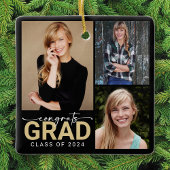 Glückwunschs Grad Abschluss Foto Keepake Keramikornament