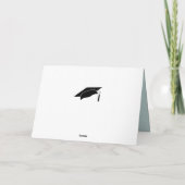 Glückwunschs Grad Blue Rustica Abschluss Card Karte (Rückseite)