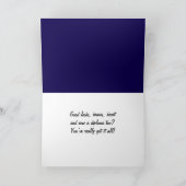 Glückwunschs Grad Blue Rustica Abschluss Card Karte (Innenseite)