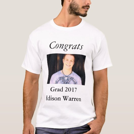 Glückwunschs Grad Celebration Foto T-Shirt (Vorderseite)