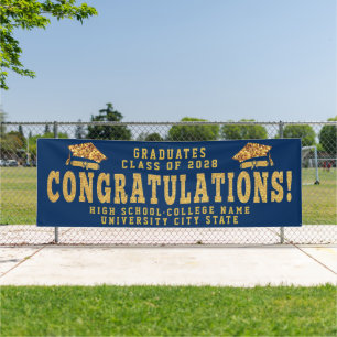 GLÜCKWUNSCHS GRAD Custom School Abschluss Zeremoni Banner