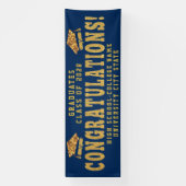 GLÜCKWUNSCHS GRAD Custom School Abschluss Zeremoni Banner (Vertikal)