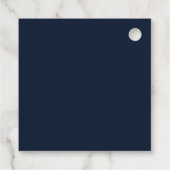Glückwunschs Grad Elegant Navy Blue Custom Abschlu Geschenkanhänger (Rückseite)