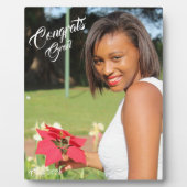 Glückwunschs Grad Foto Abschluss Fotoplatte (Vorderseite)