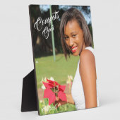 Glückwunschs Grad Foto Abschluss Fotoplatte (Seite)