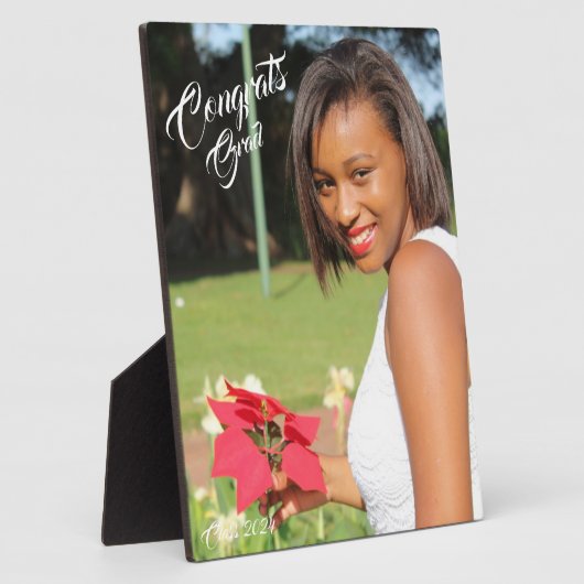 Glückwunschs Grad Foto Abschluss Fotoplatte (Seite)