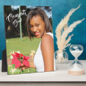 Glückwunschs Grad Foto Abschluss Fotoplatte (Seite)