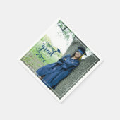 Glückwunschs Grad Foto Abschluss Napkins Serviette (Ecke)