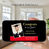 Glückwunschs Grad Foto Gold Black Red 2025 Abschlu Ankündigung